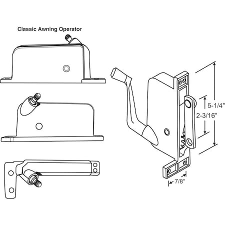 Strybuc Awning Operator Mill 41-270P HD